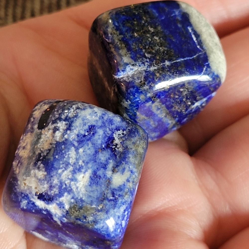 Pair of Lapis Lazuli Cubes